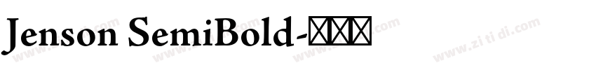 Jenson SemiBold字体转换